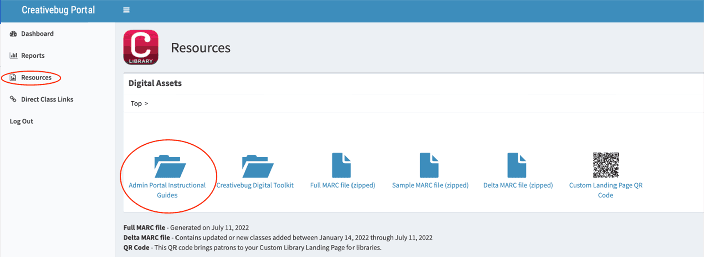 Resources - Admin Portal Instructional Guides