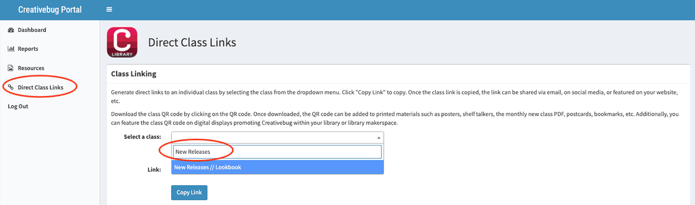Direct Class Links