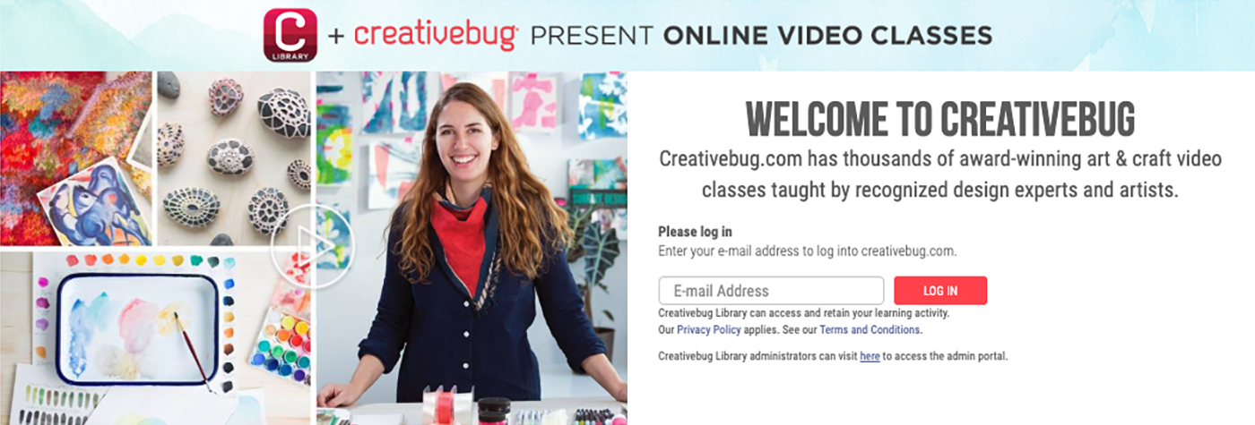 Creativebug account portal