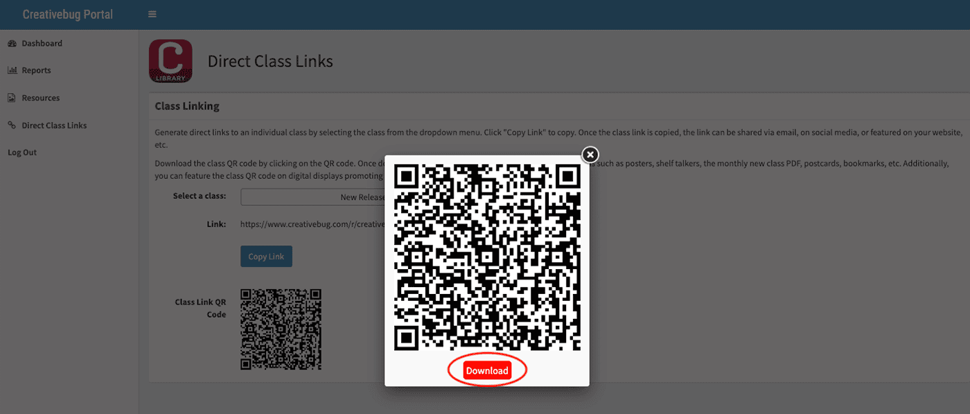 Download Custom QR Code