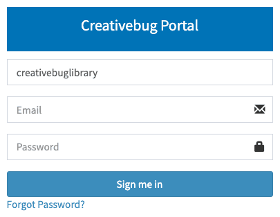 Creativebug Portal Log In