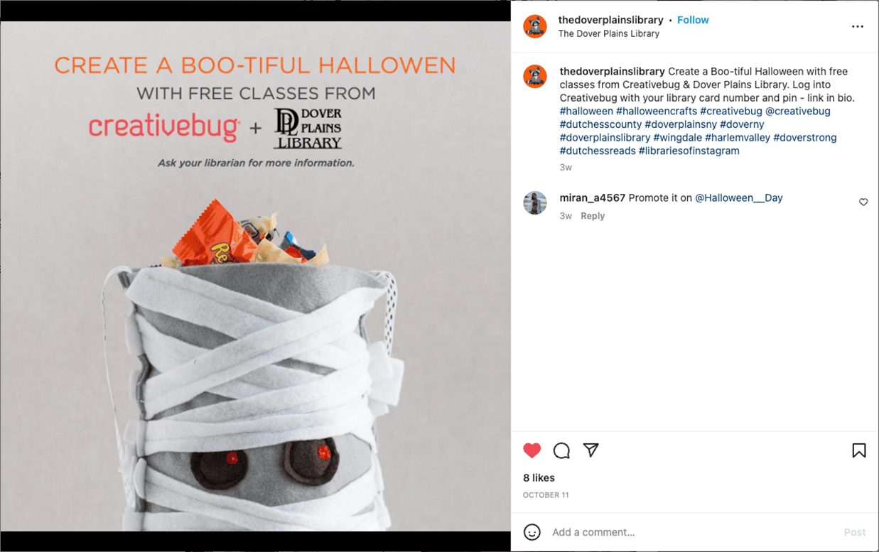Instagram Post example